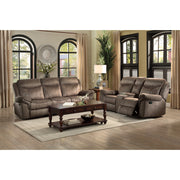 8206NF-3 Double Reclining Sofa with Center Drop-Down Cup Holders, Receptacles, Hidden Drawer and USB Ports - 8206NF-3
