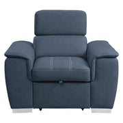 8228BU-1 Chair with Pull-out Ottoman - 8228BU-1
