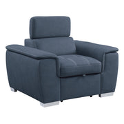 8228BU-1 Chair with Pull-out Ottoman - 8228BU-1