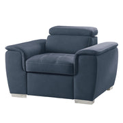 8228BU-1 Chair with Pull-out Ottoman - 8228BU-1
