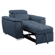 8228BU-1 Chair with Pull-out Ottoman - 8228BU-1