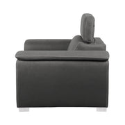 8228GY-1 Chair with Pull-out Ottoman - 8228GY-1