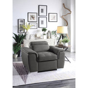 8228GY-1 Chair with Pull-out Ottoman - 8228GY-1