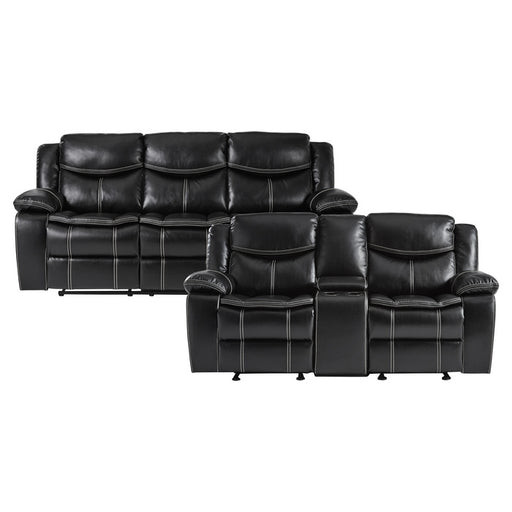 8230BLK*2 2pc Set: Sofa, Love - 8230BLK*2