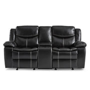 8230BLK*2 2pc Set: Sofa, Love - 8230BLK*2