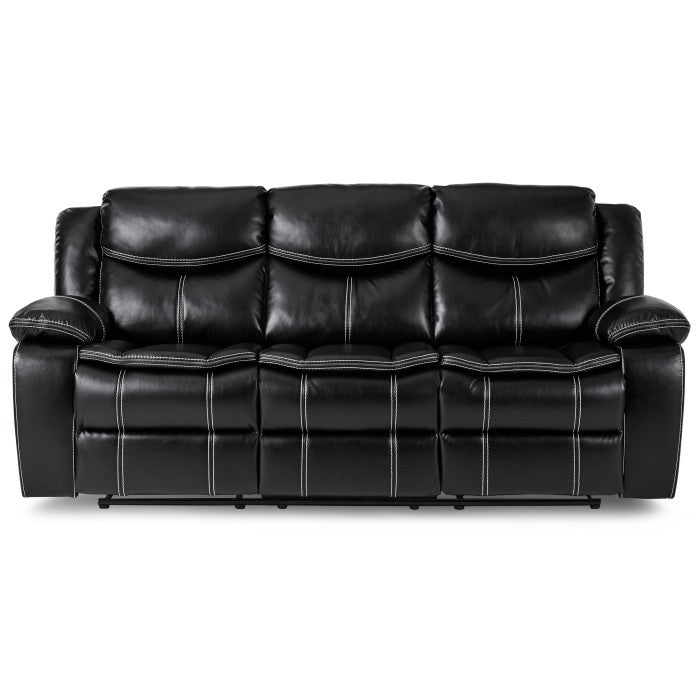8230BLK-3 Double Reclining Sofa - 8230BLK-3