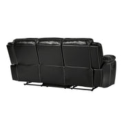 8230BLK-3 Double Reclining Sofa - 8230BLK-3