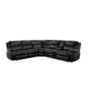 8230BLK*SC (3)3-Piece Sectional with Right Console - 8230BLK*SC