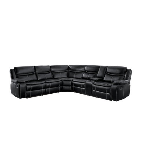 8230BLK*SC (3)3-Piece Sectional with Right Console - 8230BLK*SC