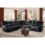 8230BLK*SC (3)3-Piece Sectional with Right Console - 8230BLK*SC