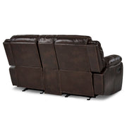 8230BRW-2 Double Glider Reclining Love Seat with Center Console - 8230BRW-2