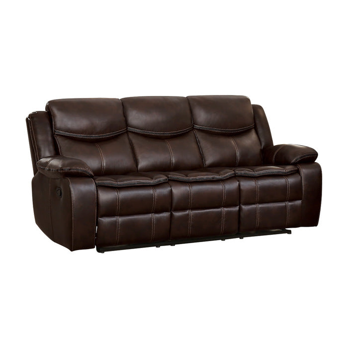 8230BRW-3 Double Reclining Sofa - 8230BRW-3