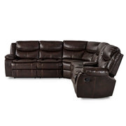 8230BRW*SC (3)3-Piece Sectional with Right Console - 8230BRW*SC