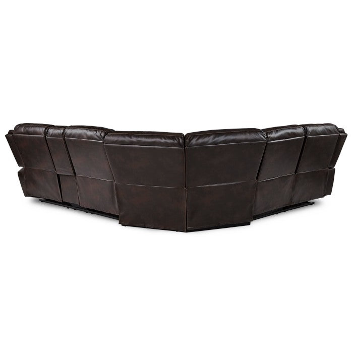 8230BRW*SC (3)3-Piece Sectional with Right Console - 8230BRW*SC