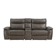 8259RFDB-2CNPWH* (3)Power Double Reclining Love Seat with Center Console and Power Headrests - 8259RFDB-2CNPWH*