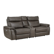 8259RFDB-2CNPWH* (3)Power Double Reclining Love Seat with Center Console and Power Headrests - 8259RFDB-2CNPWH*