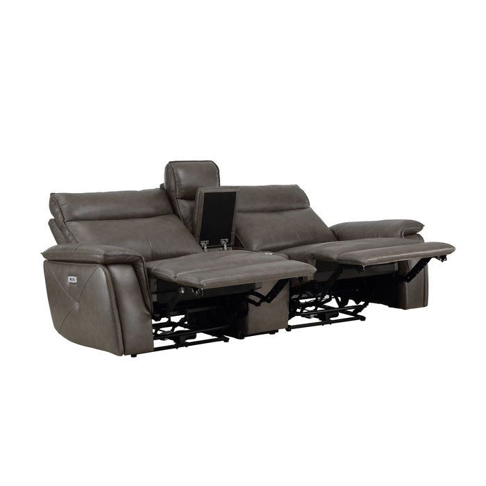8259RFDB-2CNPWH* (3)Power Double Reclining Love Seat with Center Console and Power Headrests - 8259RFDB-2CNPWH*