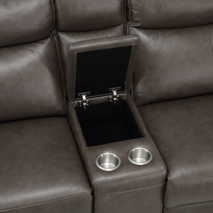 8259RFDB-2CNPWH* (3)Power Double Reclining Love Seat with Center Console and Power Headrests - 8259RFDB-2CNPWH*