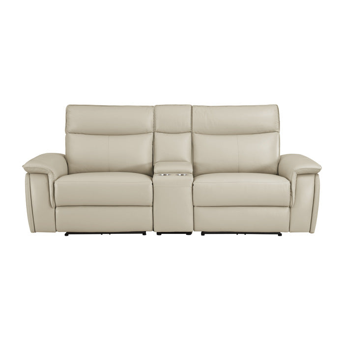 8259RFTP-2CNPWH* (3)Power Double Reclining Love Seat with Center Console and Power Headrests - 8259RFTP-2CNPWH*