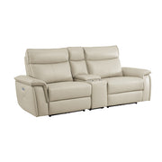 8259RFTP-2CNPWH* (3)Power Double Reclining Love Seat with Center Console and Power Headrests - 8259RFTP-2CNPWH*