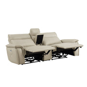 8259RFTP-2CNPWH* (3)Power Double Reclining Love Seat with Center Console and Power Headrests - 8259RFTP-2CNPWH*
