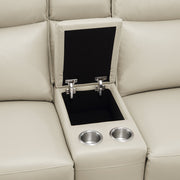 8259RFTP-2CNPWH* (3)Power Double Reclining Love Seat with Center Console and Power Headrests - 8259RFTP-2CNPWH*