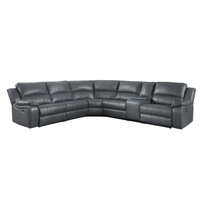 8260GY*6PW (6)6-Piece Modular Power Reclining Sectional - 8260GY*6PW