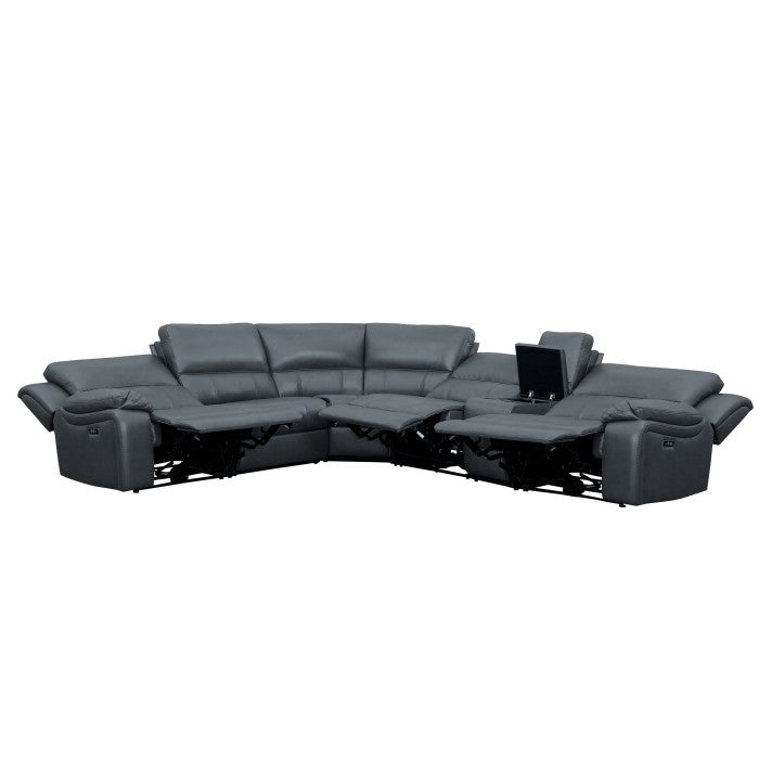 8260GY*6PW (6)6-Piece Modular Power Reclining Sectional - 8260GY*6PW