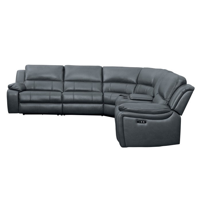 8260GY*6PW (6)6-Piece Modular Power Reclining Sectional - 8260GY*6PW