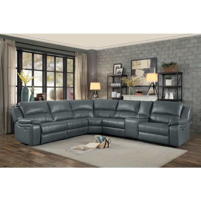 8260GY*6PW (6)6-Piece Modular Power Reclining Sectional - 8260GY*6PW