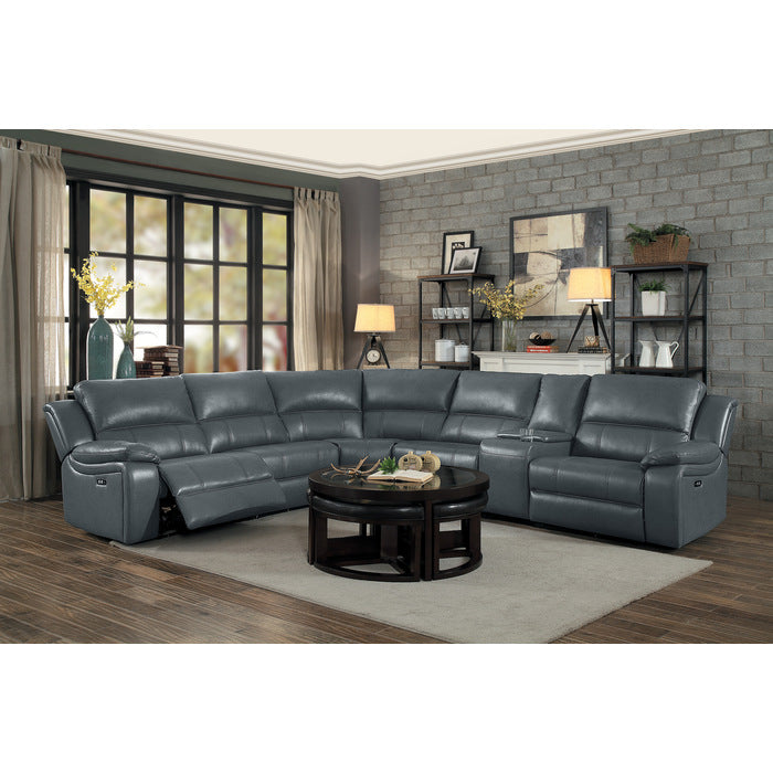 8260GY*6PW (6)6-Piece Modular Power Reclining Sectional - 8260GY*6PW