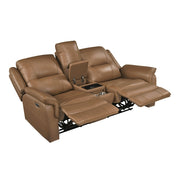 8301BRW*2PW 2pc Set: Sofa, Love (Power) - 8301BRW*2PW