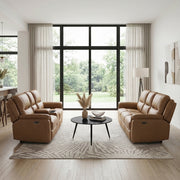 8301BRW-3PW Power Double Reclining Sofa - 8301BRW-3PW