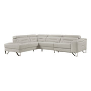 8304LGY*2LC2RPW (2)2-Piece Sectional with Left Chaise, Adjustable Headrests and Charging ports - 8304LGY*2LC2RPW