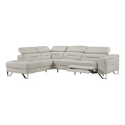 8304LGY*2LC2RPW (2)2-Piece Sectional with Left Chaise, Adjustable Headrests and Charging ports - 8304LGY*2LC2RPW
