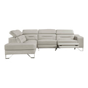 8304LGY*2LC2RPW (2)2-Piece Sectional with Left Chaise, Adjustable Headrests and Charging ports - 8304LGY*2LC2RPW