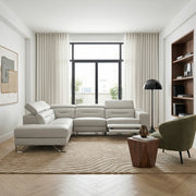 8304LGY*2LC2RPW (2)2-Piece Sectional with Left Chaise, Adjustable Headrests and Charging ports - 8304LGY*2LC2RPW