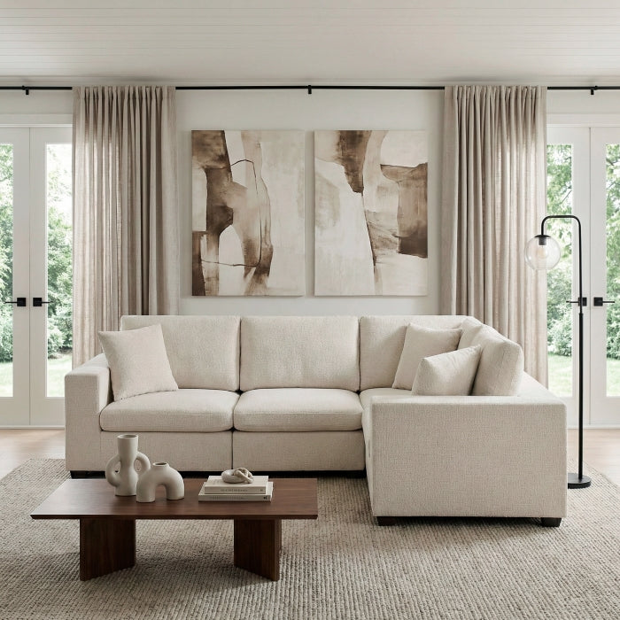8310NBE*4AC2C1ACR (4)4-Piece Modular Sectional - 8310NBE*4AC2C1ACR