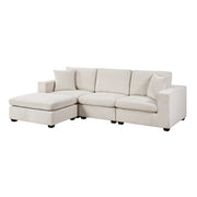 8310NBE*4AC2C1AOT (4)4-Piece Modular Sectional with Ottoman - 8310NBE*4AC2C1AOT