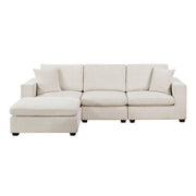 8310NBE*4AC2C1AOT (4)4-Piece Modular Sectional with Ottoman - 8310NBE*4AC2C1AOT