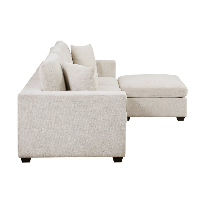 8310NBE*4AC2C1AOT (4)4-Piece Modular Sectional with Ottoman - 8310NBE*4AC2C1AOT