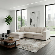 8310NBE*4AC2C1AOT (4)4-Piece Modular Sectional with Ottoman - 8310NBE*4AC2C1AOT