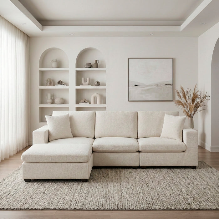 8310NBE*4AC2C1AOT (4)4-Piece Modular Sectional with Ottoman - 8310NBE*4AC2C1AOT