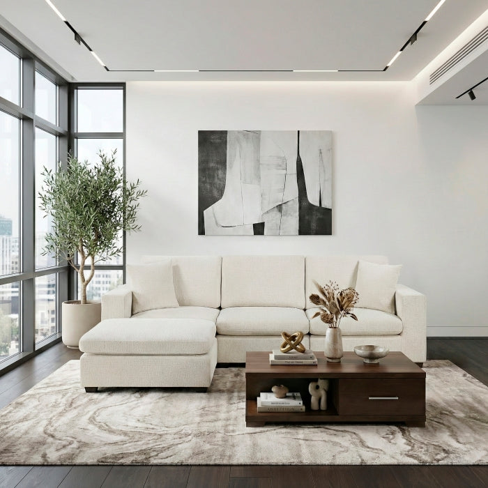 8310NBE*4AC2C1AOT (4)4-Piece Modular Sectional with Ottoman - 8310NBE*4AC2C1AOT
