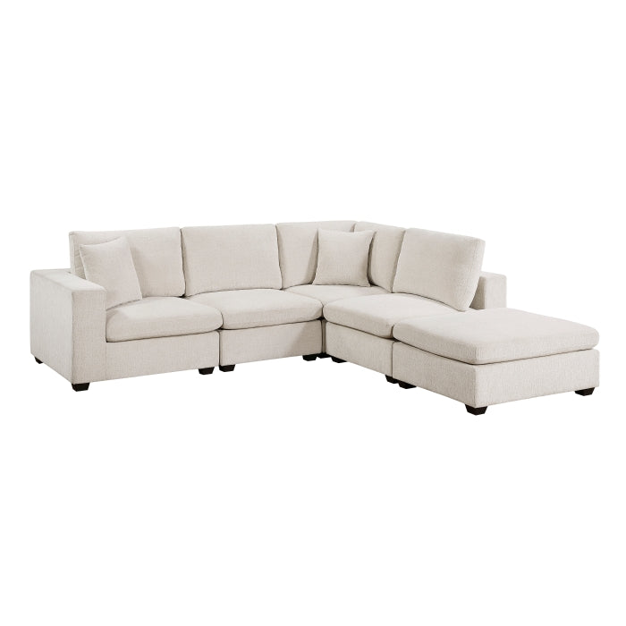 8310NBE*52ACC1ACROT (5)5-Piece Modular Sectional with Ottoman - 8310NBE*52ACC1ACROT