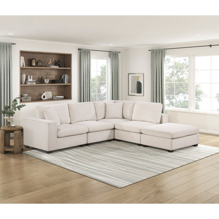 8310NBE*52ACC1ACROT (5)5-Piece Modular Sectional with Ottoman - 8310NBE*52ACC1ACROT