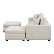 8310NBE*5AC2C1A2OT (5)5-Piece Modular Sectional with Two Ottomans - 8310NBE*5AC2C1A2OT