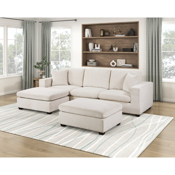 8310NBE*5AC2C1A2OT (5)5-Piece Modular Sectional with Two Ottomans - 8310NBE*5AC2C1A2OT