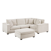 8310NBE*5AC2C1ACROT (5)5-Piece Modular Sectional with Ottoman - 8310NBE*5AC2C1ACROT