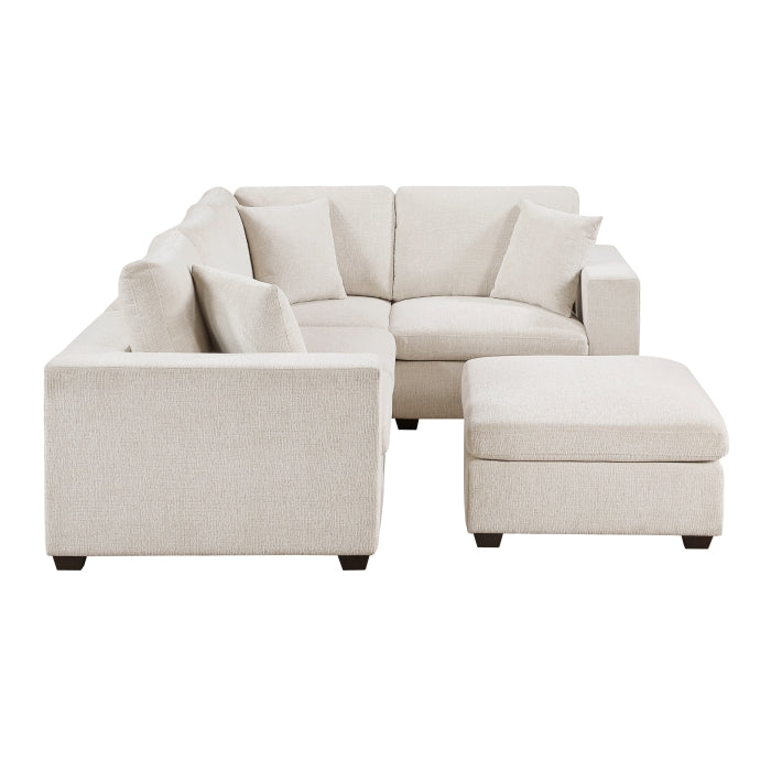 8310NBE*5AC2C1ACROT (5)5-Piece Modular Sectional with Ottoman - 8310NBE*5AC2C1ACROT
